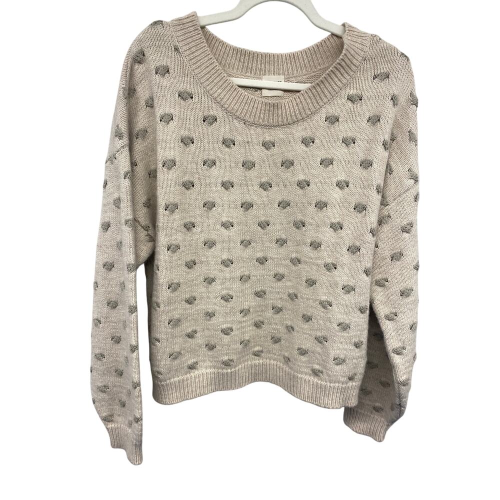 NWOT AMS Pure Women Soft Wool Lagenlook Medium Sweater Scandinavian Minimalist